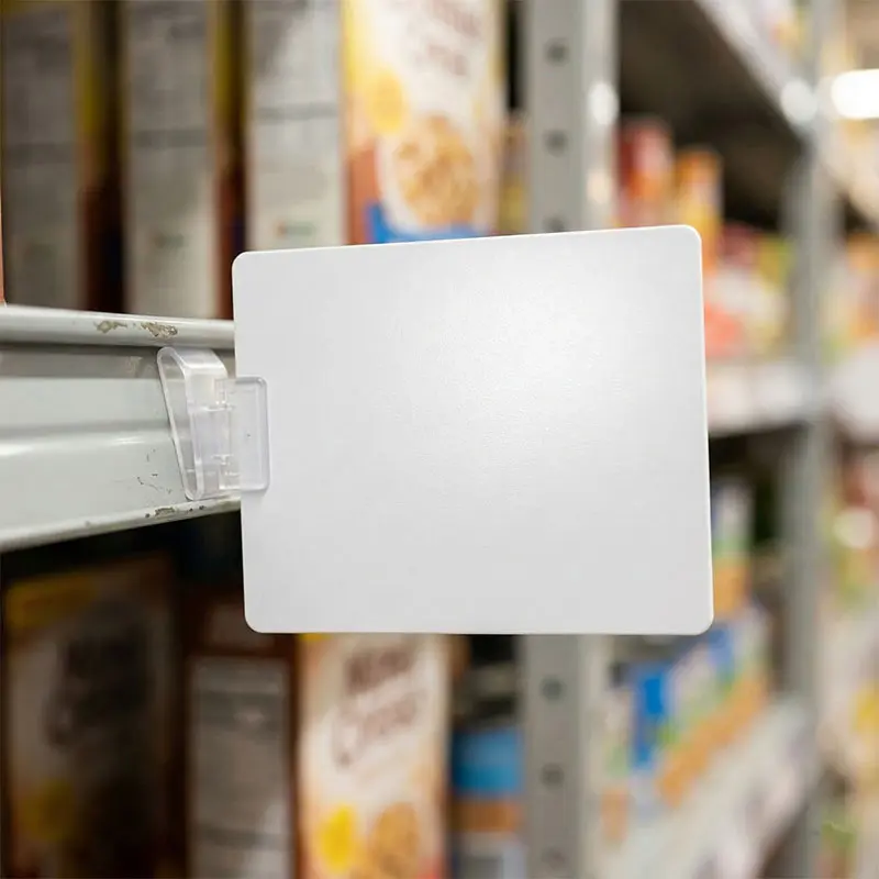 Stops-rayons à haut contraste et signalétique de linéaire pour les rayons dentifrice de supermarché